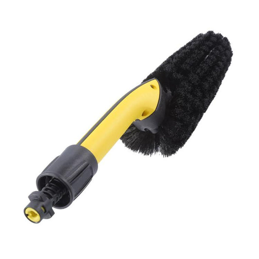 For Karcher K2 / K3 / K4 / K5 / K6 / K7 High Pressure Car Washer Wheel Rim Washing Brush(Yellow) - Car Washer & Accessories by buy2fix | Online Shopping UK | buy2fix