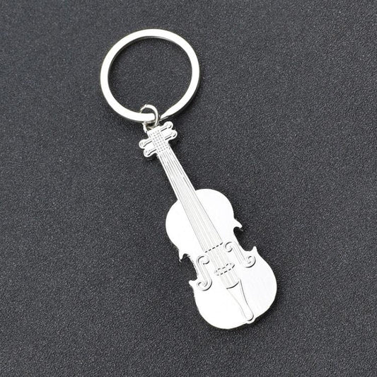 Violin Metal Keychain Pendant - Key Rings by buy2fix | Online Shopping UK | buy2fix