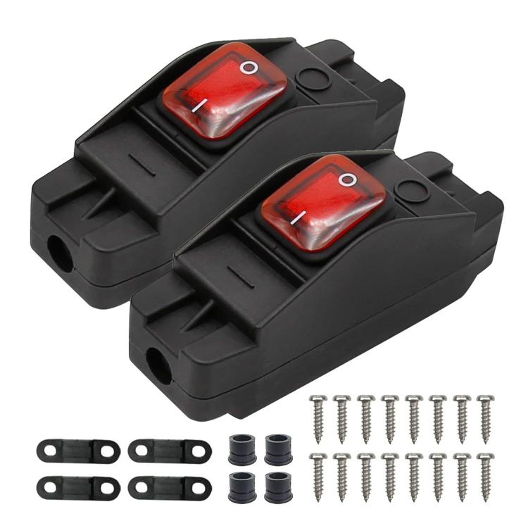 Waterproof Screw-type Wiring High-power High-temperature Resistant Switch(Red 220V) - Car Switches by buy2fix | Online Shopping UK | buy2fix