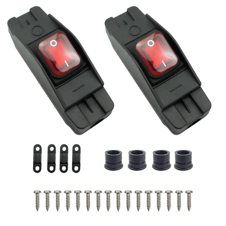 Waterproof Screw-type Wiring High-power High-temperature Resistant Switch(Red 12-24V) - Car Switches by buy2fix | Online Shopping UK | buy2fix