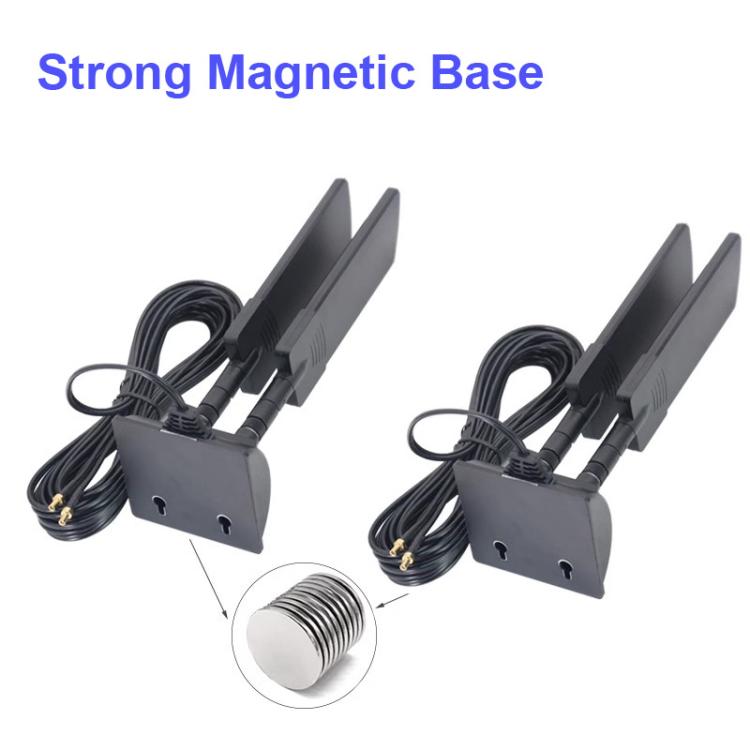 42dbi 5G Router External Antenna Outdoor Long Range WiFi Signal Coverage Booster, Spec: TS9 White - SMA/RP-SMA Antenna by buy2fix | Online Shopping UK | buy2fix