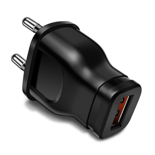 1A 5W Single USB Port Smartphone Charger(EU Plug Black) - USB Charger by buy2fix | Online Shopping UK | buy2fix