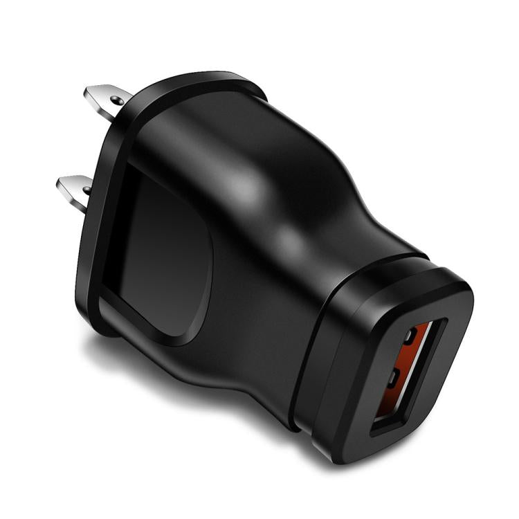 1A 5W Single USB Port Smartphone Charger(US Plug Black) - USB Charger by buy2fix | Online Shopping UK | buy2fix