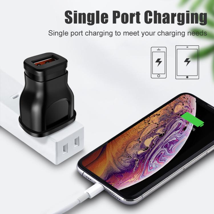 1A 5W Single USB Port Smartphone Charger(EU Plug White) - USB Charger by buy2fix | Online Shopping UK | buy2fix