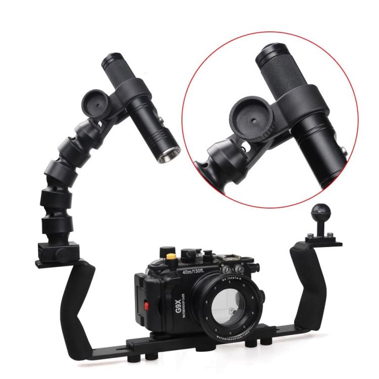 Diameter 24mm Adjustable Diving Flashlight Holder Mount Clamp For Dive Photography - Diving Accessories by buy2fix | Online Shopping UK | buy2fix