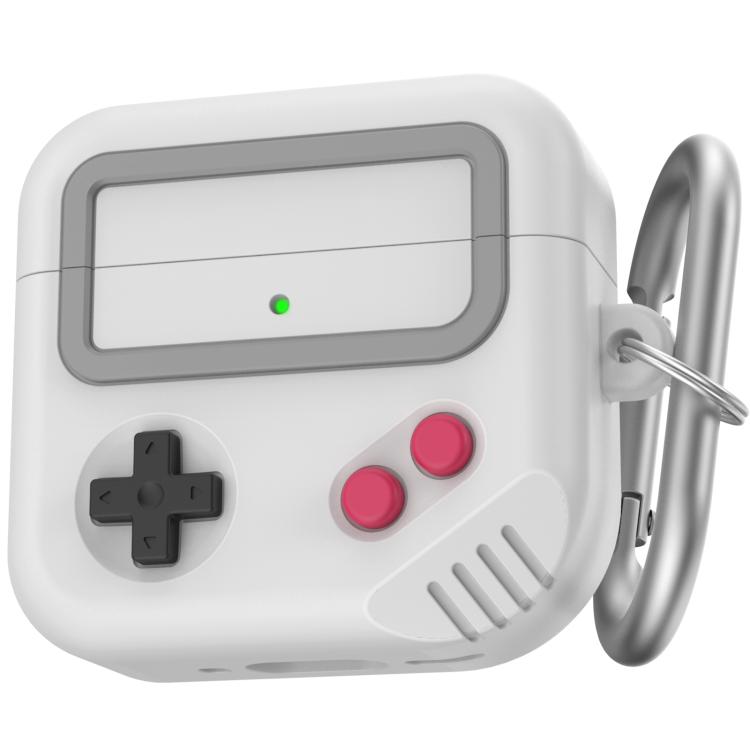 For AirPods 4 AhaStyle JY21 Silicone Earphone Protective Case Split Drip Cartoon Personalized Protective Case(Gray White) - For AirPods 4 by AhaStyle | Online Shopping UK | buy2fix