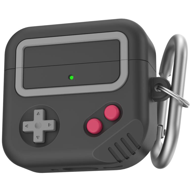 For AirPods 4 AhaStyle JY21 Silicone Earphone Protective Case Split Drip Cartoon Personalized Protective Case(Black) - For AirPods 4 by AhaStyle | Online Shopping UK | buy2fix