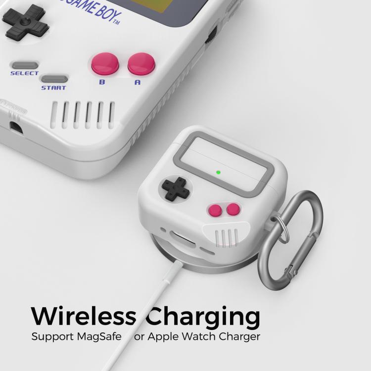 For AirPods 4 AhaStyle JY21 Silicone Earphone Protective Case Split Drip Cartoon Personalized Protective Case(Gray White) - For AirPods 4 by AhaStyle | Online Shopping UK | buy2fix