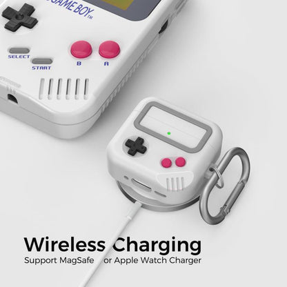 For AirPods 4 AhaStyle JY21 Silicone Earphone Protective Case Split Drip Cartoon Personalized Protective Case(Gray White) - For AirPods 4 by AhaStyle | Online Shopping UK | buy2fix