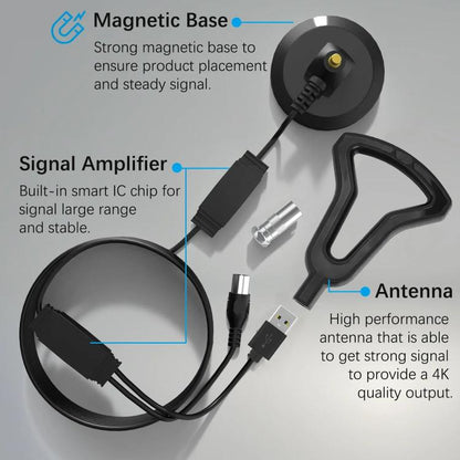 5M Digital TV Antenna Indoor Outdoor Signal Receiver DVB-T2 Terrestrial Wave TV Antenna - DVB-T & Simulation Antenna by buy2fix | Online Shopping UK | buy2fix