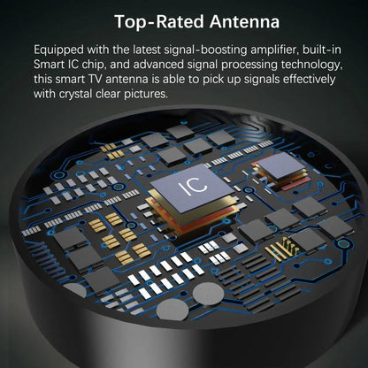 5M Digital TV Antenna Indoor Outdoor Signal Receiver DVB-T2 Terrestrial Wave TV Antenna - DVB-T & Simulation Antenna by buy2fix | Online Shopping UK | buy2fix