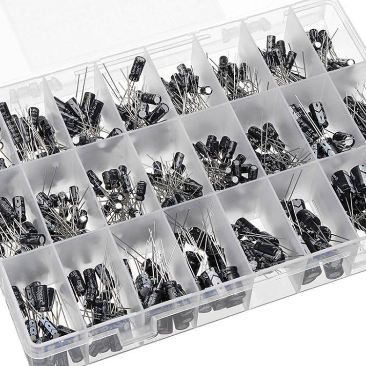 500pcs / Box 0.1uF-1000uF 24 Specifications Electrolytic Capacitor Kits - Others by buy2fix | Online Shopping UK | buy2fix