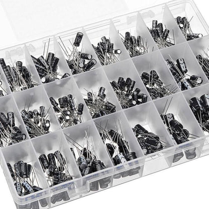 500pcs / Box 0.1uF-1000uF 24 Specifications Electrolytic Capacitor Kits - Others by buy2fix | Online Shopping UK | buy2fix