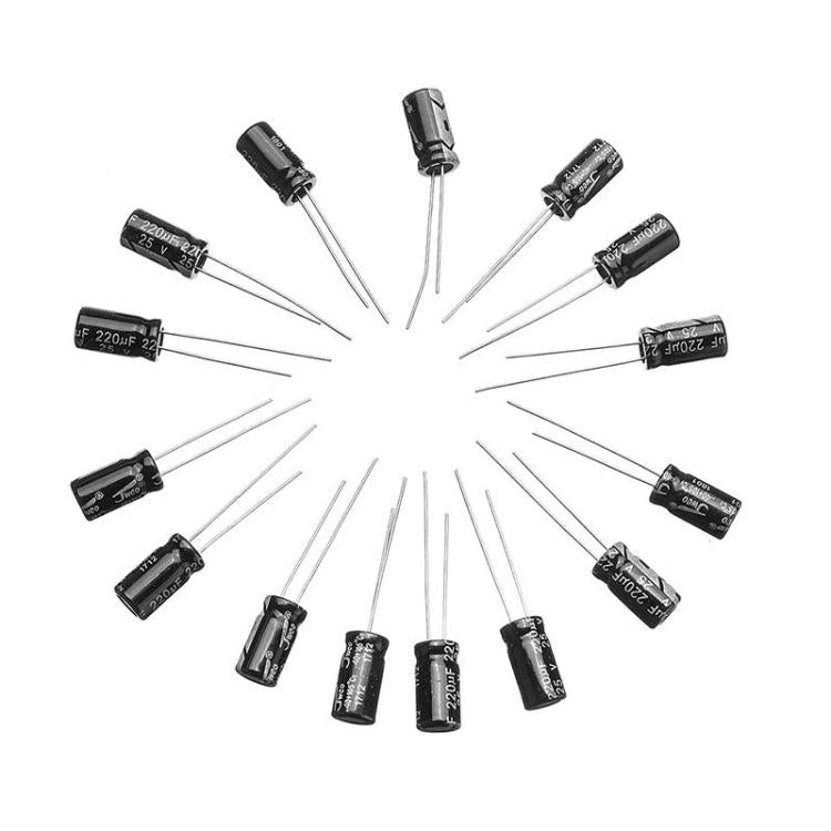 500pcs / Box 0.1uF-1000uF 24 Specifications Electrolytic Capacitor Kits - Others by buy2fix | Online Shopping UK | buy2fix