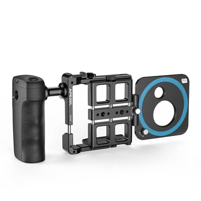 APEXEL VideoRig 2 Pro Smart Bluetooth Handle Mobile Photography Rabbit Cage Set(Black) - Handheld Gimbals by APEXEL | Online Shopping UK | buy2fix