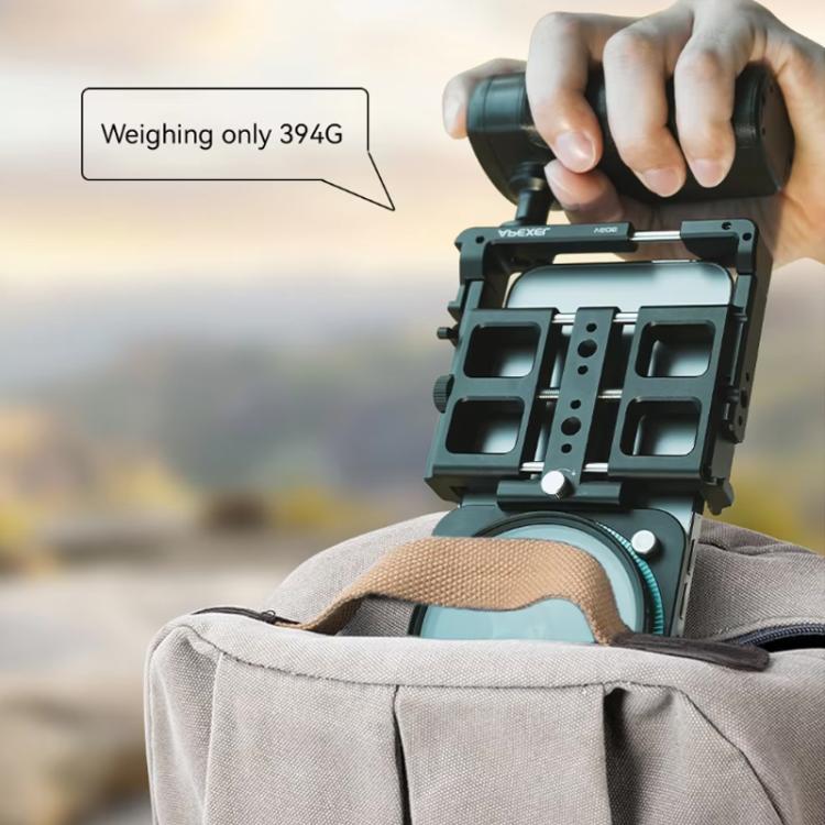 APEXEL VideoRig 2 Pro Smart Bluetooth Handle Mobile Photography Rabbit Cage Set(Black) - Handheld Gimbals by APEXEL | Online Shopping UK | buy2fix