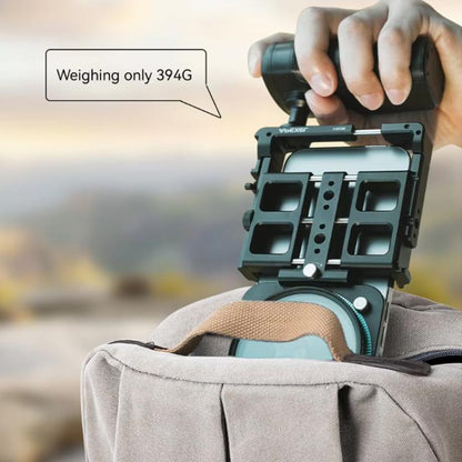 APEXEL VideoRig 2 Pro Smart Bluetooth Handle Mobile Photography Rabbit Cage Set(Black) - Handheld Gimbals by APEXEL | Online Shopping UK | buy2fix