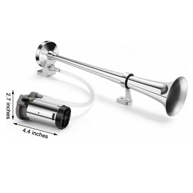 12V Car Electric Horn Air Pump Compressor(Silver) - Inflatable Pump by buy2fix | Online Shopping UK | buy2fix