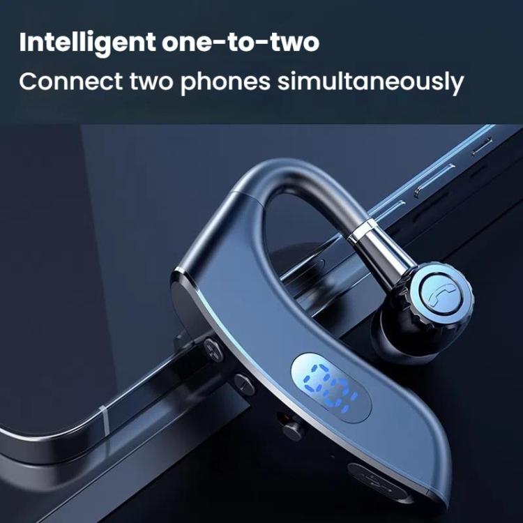 V18 On-Ear Business Digital Display Bluetooth Earphone(Bagged) - Bluetooth Earphone by buy2fix | Online Shopping UK | buy2fix