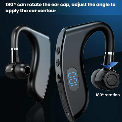 V18 On-Ear Business Digital Display Bluetooth Earphone(Bagged) - Bluetooth Earphone by buy2fix | Online Shopping UK | buy2fix