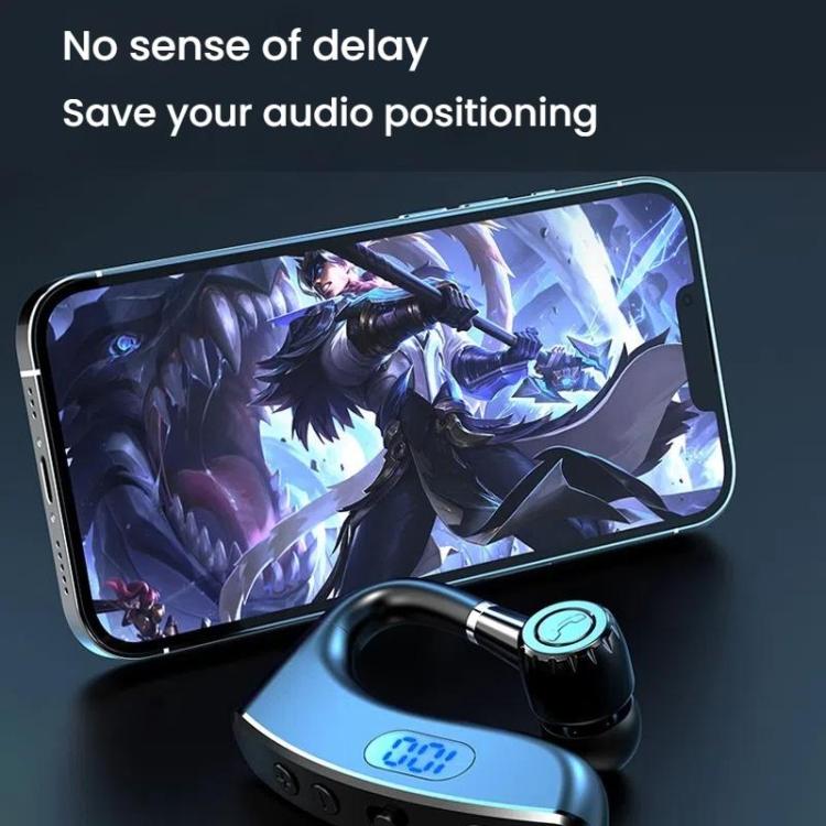 V18 On-Ear Business Digital Display Bluetooth Earphone(Bagged) - Bluetooth Earphone by buy2fix | Online Shopping UK | buy2fix