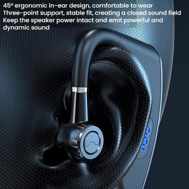 V18 On-Ear Business Digital Display Bluetooth Earphone(Bagged) - Bluetooth Earphone by buy2fix | Online Shopping UK | buy2fix