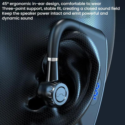 V18 On-Ear Business Digital Display Bluetooth Earphone(Bagged) - Bluetooth Earphone by buy2fix | Online Shopping UK | buy2fix
