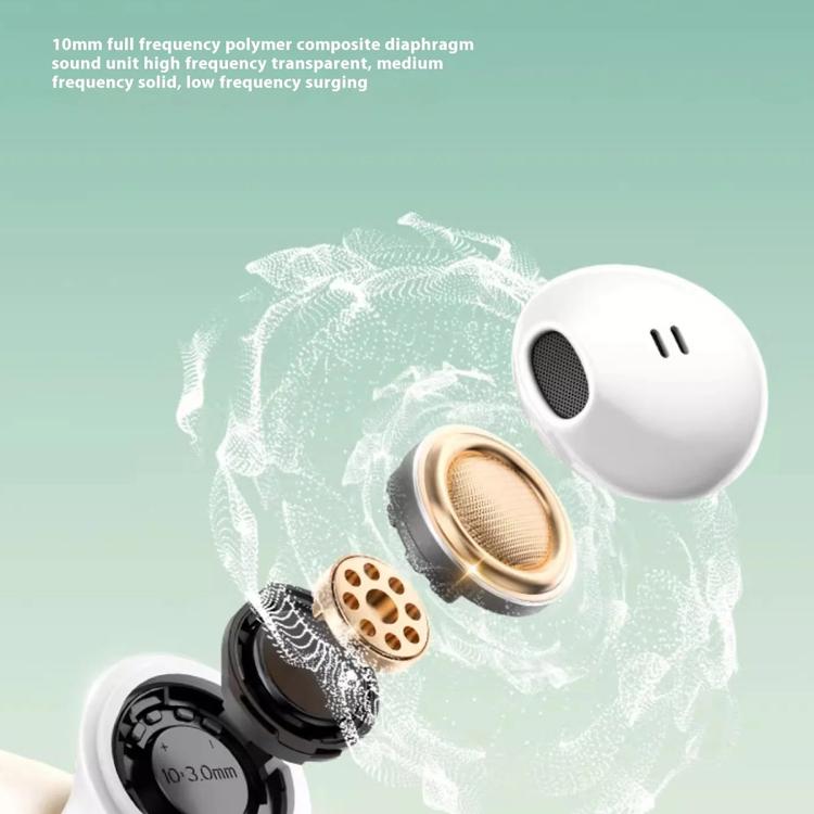 Havit E9 Semi-In-Ear ENC Noise Reduction Wireless Bluetooth Earphones, Color: White-Standard Edition - Bluetooth Earphone by Havit | Online Shopping UK | buy2fix