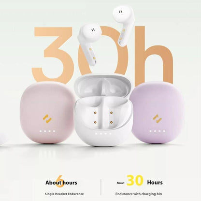 Havit E9 Semi-In-Ear ENC Noise Reduction Wireless Bluetooth Earphones, Color: Pink-Flagship Edition - Bluetooth Earphone by Havit | Online Shopping UK | buy2fix