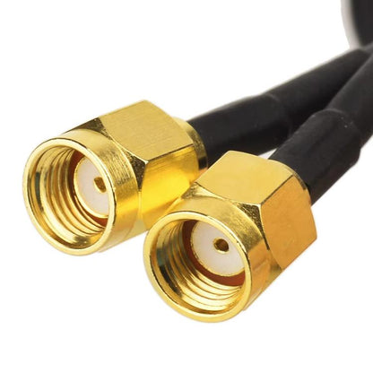 3M 2.4G/5G Dual-Band Antenna with 2 RP-SMA Male Connector Wireless WIFI Router Network Card High Gain Extension Antenna - SMA/RP-SMA Antenna by buy2fix | Online Shopping UK | buy2fix