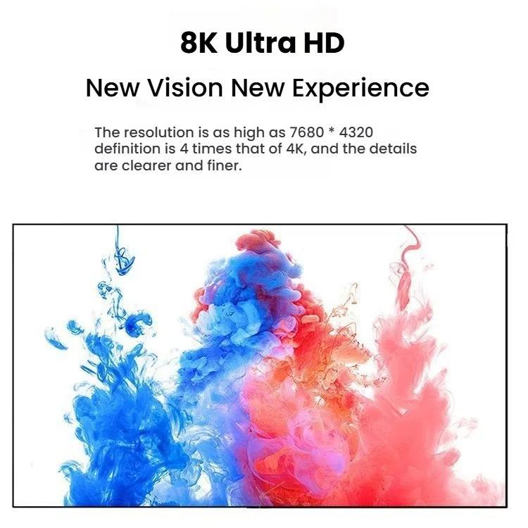 8K 60HZ HDMI 2.1 Spring Cable 0.5m Length, Spec: Reverse Bend - Cable by buy2fix | Online Shopping UK | buy2fix