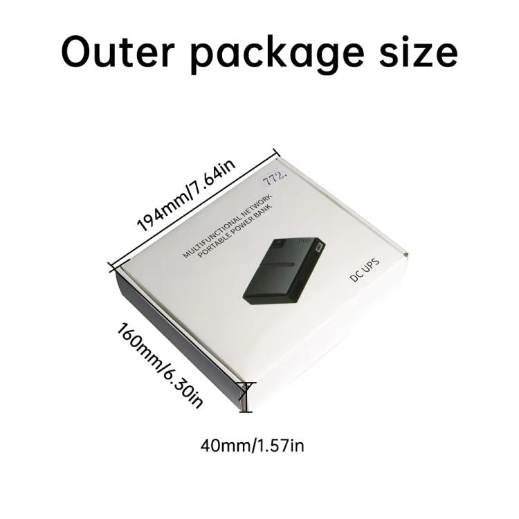 Uninterruptible Power Supply with DC Output 5V/9V/12V for Router, Modem, Security Camera, Mobile Phone US Plug - Battery Storage Box by buy2fix | Online Shopping UK | buy2fix