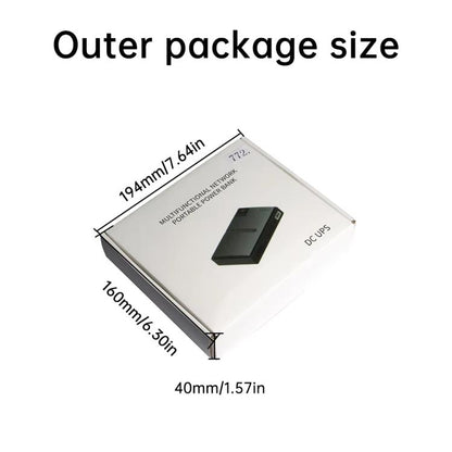 Uninterruptible Power Supply with DC Output 5V/9V/12V for Router, Modem, Security Camera, Mobile Phone US Plug - Battery Storage Box by buy2fix | Online Shopping UK | buy2fix