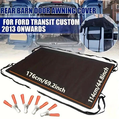 176 x 114cm Thickened Waterproof Sunshade Oxford Cloth RV Tailgate Sunshade Cover For Ford Transit Custom - Window Foils & Solar Protection by buy2fix | Online Shopping UK | buy2fix