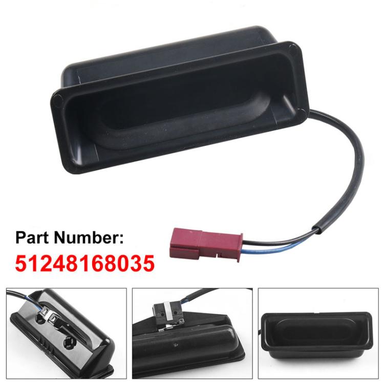 For BMW E39 525i / E60 530d Car Tailgate Trunk Switch Button(Black) - Car Switches by buy2fix | Online Shopping UK | buy2fix