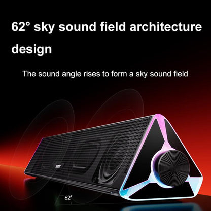 Havit M15 RGB Lighting Effect Dual Speaker Stereo Desktop Computer Wired Speaker(Black) -  by Havit | Online Shopping UK | buy2fix