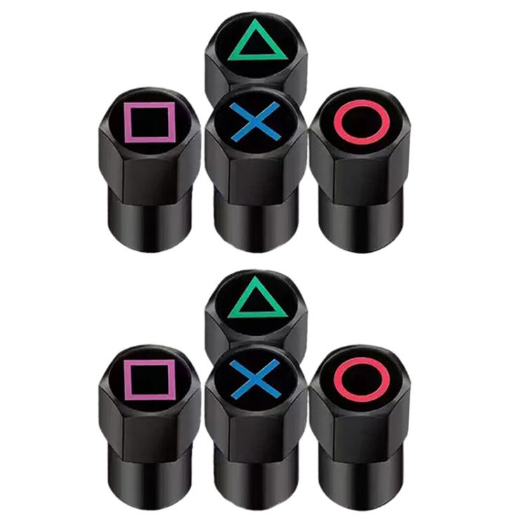 2 Sets Car Modification Aluminum Tire Valve Caps, Style: Graphic Model - Tire Valve Caps by buy2fix | Online Shopping UK | buy2fix