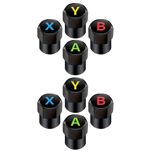 2 Sets Car Modification Aluminum Tire Valve Caps, Style: Alphabet Model - Tire Valve Caps by buy2fix | Online Shopping UK | buy2fix