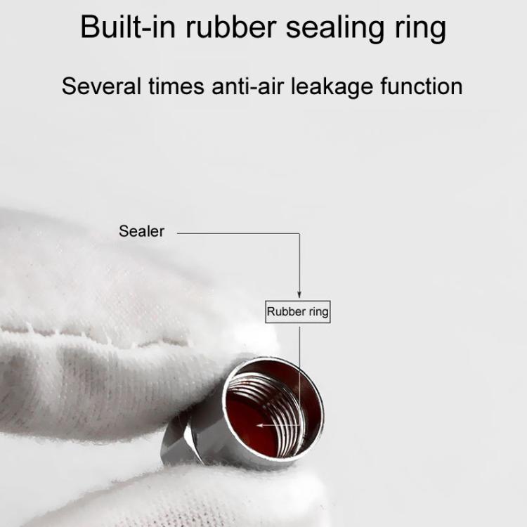 2 Sets Car Modification Aluminum Tire Valve Caps, Style: Alphabet Model - Tire Valve Caps by buy2fix | Online Shopping UK | buy2fix