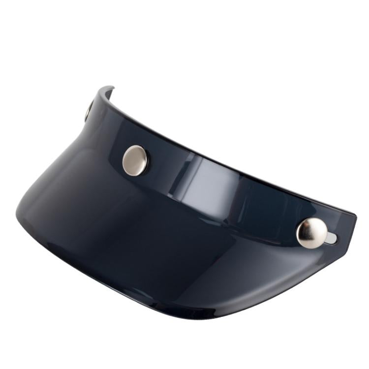 Motorcycle Helmet Brim Retro 3-Button Helmet Visor Sunshade Protection Half Helmet Hat Brim(Dark Tea) - Helmets by buy2fix | Online Shopping UK | buy2fix