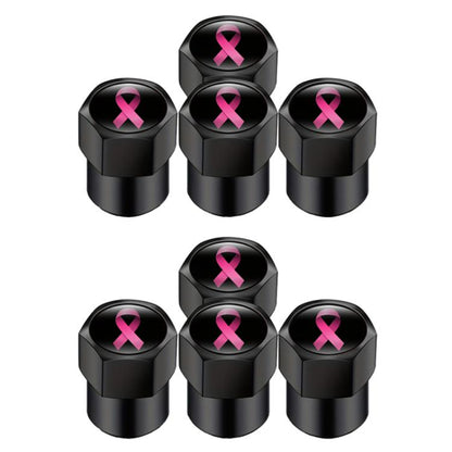 2 Sets Car Modification Aluminum Tire Valve Caps, Style: Colorful Ribbon - Tire Valve Caps by buy2fix | Online Shopping UK | buy2fix