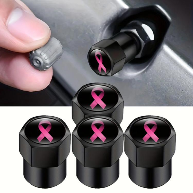 2 Sets Car Modification Aluminum Tire Valve Caps, Style: Colorful Ribbon - Tire Valve Caps by buy2fix | Online Shopping UK | buy2fix