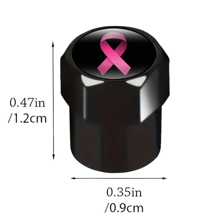 2 Sets Car Modification Aluminum Tire Valve Caps, Style: Colorful Ribbon - Tire Valve Caps by buy2fix | Online Shopping UK | buy2fix