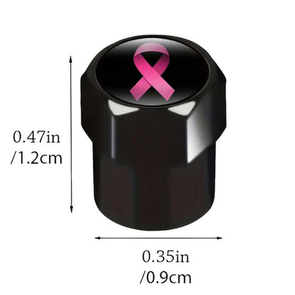 2 Sets Car Modification Aluminum Tire Valve Caps, Style: Colorful Ribbon - Tire Valve Caps by buy2fix | Online Shopping UK | buy2fix