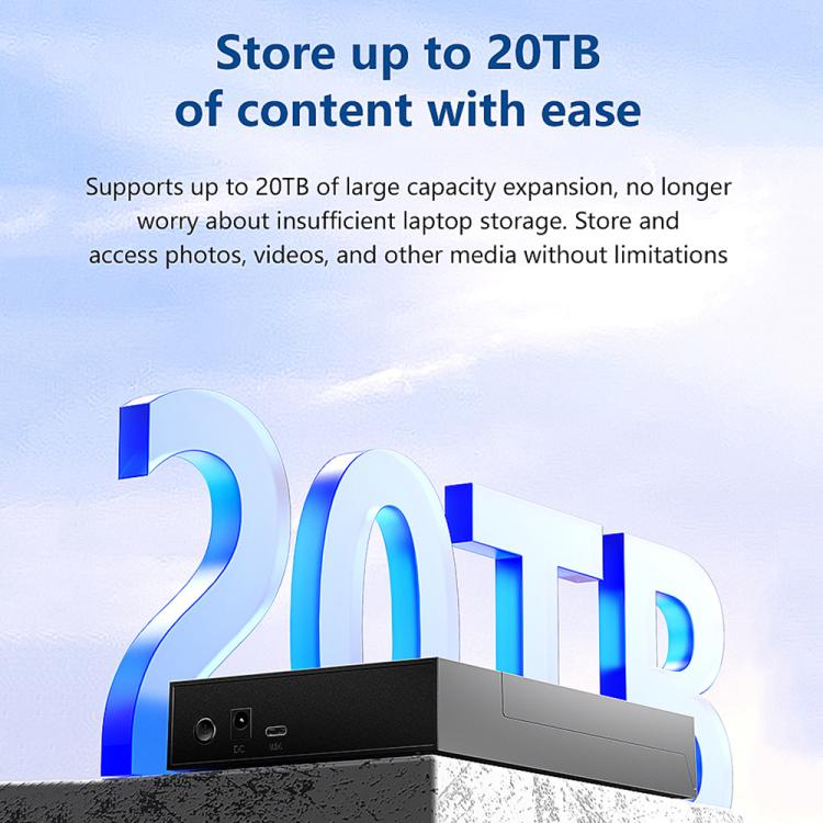 Blueendless MR35TC 3.5-inch USB3.0 2.5/3.5-inch SATA Mobile Hard Disk Box(Type-C AU Plug) - External Solid State Drives by Blueendless | Online Shopping UK | buy2fix