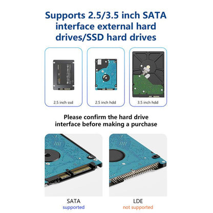 Blueendless MR35TC 3.5-inch USB3.0 2.5/3.5-inch SATA Mobile Hard Disk Box(Type-C AU Plug) - External Solid State Drives by Blueendless | Online Shopping UK | buy2fix