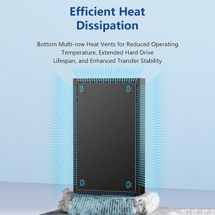 Blueendless MR35TC 3.5-inch USB3.0 2.5/3.5-inch SATA Mobile Hard Disk Box(Type-C EU Plug) - External Solid State Drives by Blueendless | Online Shopping UK | buy2fix