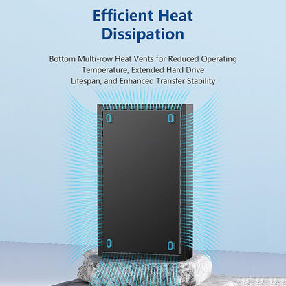 Blueendless MR35TC 3.5-inch USB3.0 2.5/3.5-inch SATA Mobile Hard Disk Box(Type-C EU Plug) - External Solid State Drives by Blueendless | Online Shopping UK | buy2fix