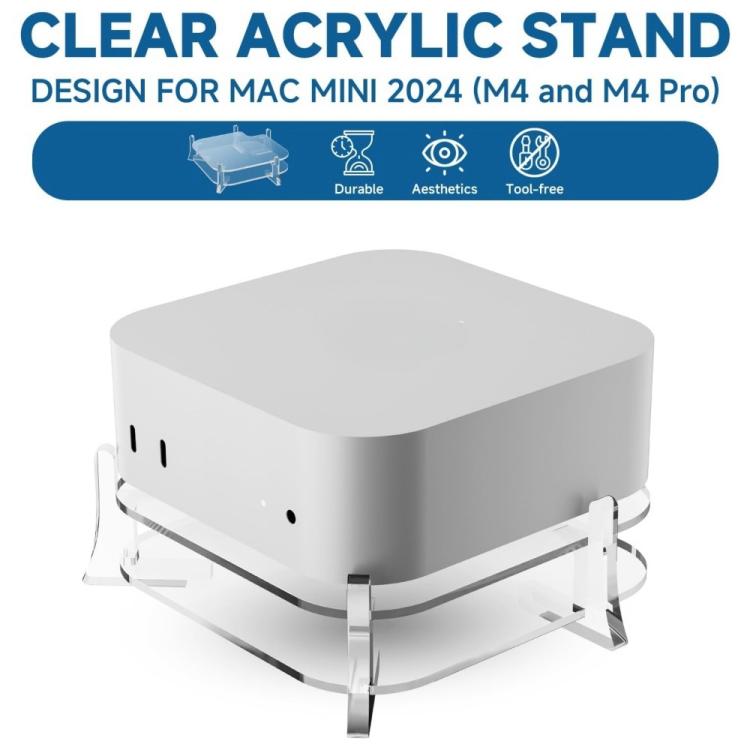 For MAC Mini M4 Desktop Acrylic Storage Bracket(YX146) - MINI PC Accessories & Gadgets by buy2fix | Online Shopping UK | buy2fix
