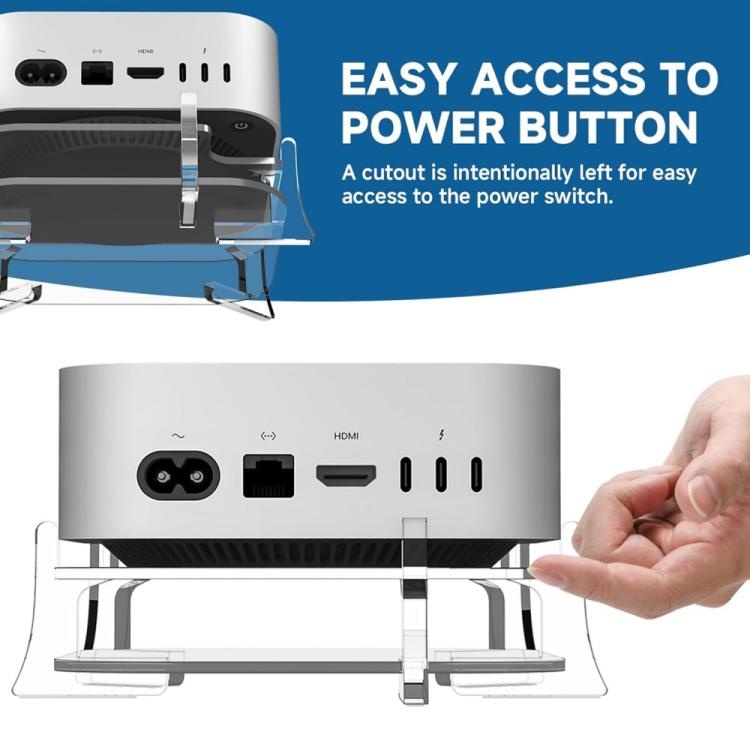 For MAC Mini M4 Desktop Acrylic Storage Bracket(YX146) - MINI PC Accessories & Gadgets by buy2fix | Online Shopping UK | buy2fix